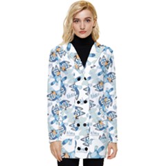 Button Up Hooded Coat  