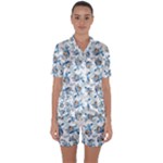 Bluey, Bluey merch, Bluey pattern, Bluey Bluey, bingo, Bluey design, bluey dog Satin Short Sleeve Pajamas Set Bluey, Bluey merch, Bluey pattern, Bluey Bluey, bingo, Bluey design, bluey dog Satin Short Sleeve Pajamas Set