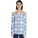 Bluey, Bluey merch, Bluey pattern, Bluey Bluey, bingo, Bluey design, bluey dog Off Shoulder Long Sleeve Top Bluey, Bluey merch, Bluey pattern, Bluey Bluey, bingo, Bluey design, bluey dog Off Shoulder Long Sleeve Top