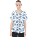 Bluey, Bluey merch, Bluey pattern, Bluey Bluey, bingo, Bluey design, bluey dog V-Neck Dolman Drape Top Bluey, Bluey merch, Bluey pattern, Bluey Bluey, bingo, Bluey design, bluey dog V-Neck Dolman Drape Top