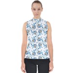 Bluey, Bluey merch, Bluey pattern, Bluey Bluey, bingo, Bluey design, bluey dog Mock Neck Shell Top Bluey, Bluey merch, Bluey pattern, Bluey Bluey, bingo, Bluey design, bluey dog Mock Neck Shell Top