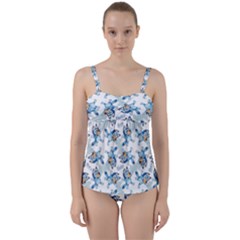 Twist Front Tankini Set 