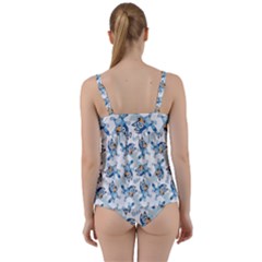 Twist Front Tankini Set 