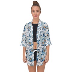 Open Front Chiffon Kimono 