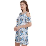 Bluey, Bluey merch, Bluey pattern, Bluey Bluey, bingo, Bluey design, bluey dog Women s Cold Shoulder Round Neck Mini Dress Bluey, Bluey merch, Bluey pattern, Bluey Bluey, bingo, Bluey design, bluey dog Women s Cold Shoulder Round Neck Mini Dress