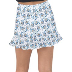 Fishtail Mini Chiffon Skirt 