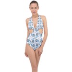 Bluey, Bluey merch, Bluey pattern, Bluey Bluey, bingo, Bluey design, bluey dog Halter Front Plunge Swimsuit Bluey, Bluey merch, Bluey pattern, Bluey Bluey, bingo, Bluey design, bluey dog Halter Front Plunge Swimsuit
