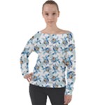 Bluey, Bluey merch, Bluey pattern, Bluey Bluey, bingo, Bluey design, bluey dog Off Shoulder Long Sleeve Velour Top Bluey, Bluey merch, Bluey pattern, Bluey Bluey, bingo, Bluey design, bluey dog Off Shoulder Long Sleeve Velour Top