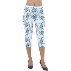 Lightweight Velour Capri Leggings  