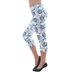 Lightweight Velour Capri Leggings  