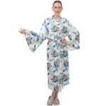 Bluey, Bluey merch, Bluey pattern, Bluey Bluey, bingo, Bluey design, bluey dog Maxi Velvet Kimono Bluey, Bluey merch, Bluey pattern, Bluey Bluey, bingo, Bluey design, bluey dog Maxi Velvet Kimono