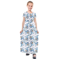 Kids  Short Sleeve Maxi Dress 