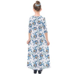 Kids  Quarter Sleeve Maxi Dress 