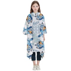 Bluey, Bluey merch, Bluey pattern, Bluey Bluey, bingo, Bluey design, bluey dog Kids  Hooded Rain Ponchos from ArtsNow.com