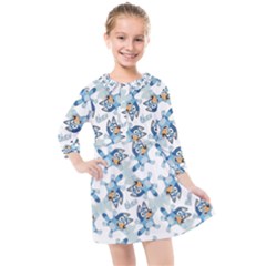 Kids  Quarter Sleeve Shirt Dress 