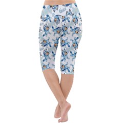 Lightweight Velour Cropped Yoga Leggings 