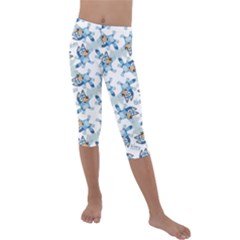 Kids  Lightweight Velour Capri Leggings  