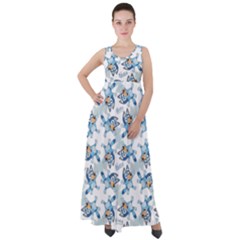 Empire Waist Velour Maxi Dress 