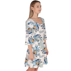Velour Kimono Dress 