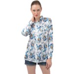 Bluey, Bluey merch, Bluey pattern, Bluey Bluey, bingo, Bluey design, bluey dog Long Sleeve Satin Shirt Bluey, Bluey merch, Bluey pattern, Bluey Bluey, bingo, Bluey design, bluey dog Long Sleeve Satin Shirt