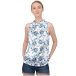 Bluey, Bluey merch, Bluey pattern, Bluey Bluey, bingo, Bluey design, bluey dog High Neck Satin Top Bluey, Bluey merch, Bluey pattern, Bluey Bluey, bingo, Bluey design, bluey dog High Neck Satin Top