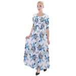 Bluey, Bluey merch, Bluey pattern, Bluey Bluey, bingo, Bluey design, bluey dog Half Sleeves Maxi Dress Bluey, Bluey merch, Bluey pattern, Bluey Bluey, bingo, Bluey design, bluey dog Half Sleeves Maxi Dress