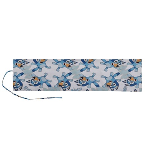 Bluey, Bluey merch, Bluey pattern, Bluey Bluey, bingo, Bluey design, bluey dog Roll Up Canvas Pencil Holder (L) from ArtsNow.com