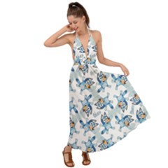 Backless Maxi Beach Dress 