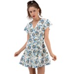 Bluey, Bluey merch, Bluey pattern, Bluey Bluey, bingo, Bluey design, bluey dog Flutter Sleeve Wrap Dress Bluey, Bluey merch, Bluey pattern, Bluey Bluey, bingo, Bluey design, bluey dog Flutter Sleeve Wrap Dress