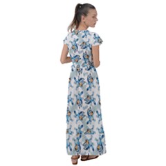 Flutter Sleeve Maxi Dress 