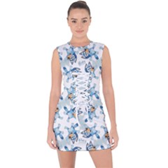 Lace Up Front Bodycon Dress 