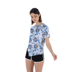 Asymmetrical Short Sleeve Sports T-Shirt 