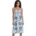 Bluey, Bluey merch, Bluey pattern, Bluey Bluey, bingo, Bluey design, bluey dog Knee-Length Strapless Bra Top Dress Bluey, Bluey merch, Bluey pattern, Bluey Bluey, bingo, Bluey design, bluey dog Knee-Length Strapless Bra Top Dress