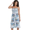 Knee-Length Strapless Bra Top Dress 