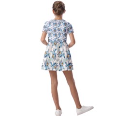 Kids  Short Sleeve Pinafore Style Dress 