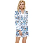 Bluey, Bluey merch, Bluey pattern, Bluey Bluey, bingo, Bluey design, bluey dog Long Sleeve Satin Robe Bluey, Bluey merch, Bluey pattern, Bluey Bluey, bingo, Bluey design, bluey dog Long Sleeve Satin Robe