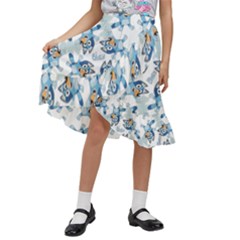 Kids  Ruffle Flared Wrap Midi Skirt 
