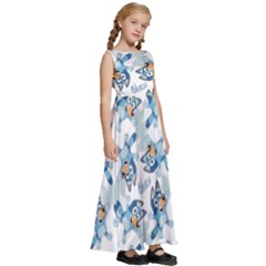 Kids  Satin Sleeveless Maxi Dress 