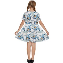 Kids  Short Sleeve Tiered Mini Dress 