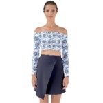 Bluey, Bluey merch, Bluey pattern, Bluey Bluey, bingo, Bluey design, bluey dog Long Sleeve Off Shoulder Crop Top Bluey, Bluey merch, Bluey pattern, Bluey Bluey, bingo, Bluey design, bluey dog Long Sleeve Off Shoulder Crop Top