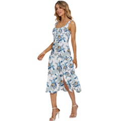 Women s Sleeveless Corset Midi Dress 