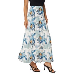 Tiered Ruffle Maxi Skirt 