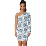 Bluey, Bluey merch, Bluey pattern, Bluey Bluey, bingo, Bluey design, bluey dog Long Sleeve One Shoulder Mini Dress Bluey, Bluey merch, Bluey pattern, Bluey Bluey, bingo, Bluey design, bluey dog Long Sleeve One Shoulder Mini Dress