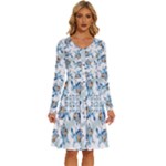 Bluey, Bluey merch, Bluey pattern, Bluey Bluey, bingo, Bluey design, bluey dog Long Sleeve Dress With Pocket Bluey, Bluey merch, Bluey pattern, Bluey Bluey, bingo, Bluey design, bluey dog Long Sleeve Dress With Pocket