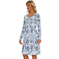 Long Sleeve Dress With Pocket 