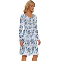 Long Sleeve Dress With Pocket 