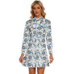 Bluey, Bluey merch, Bluey pattern, Bluey Bluey, bingo, Bluey design, bluey dog Women s Long Sleeve Bow Deco Button Up Dress Bluey, Bluey merch, Bluey pattern, Bluey Bluey, bingo, Bluey design, bluey dog Women s Long Sleeve Bow Deco Button Up Dress