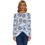 Bluey, Bluey merch, Bluey pattern, Bluey Bluey, bingo, Bluey design, bluey dog Long Sleeve Crew Neck Pullover Top Bluey, Bluey merch, Bluey pattern, Bluey Bluey, bingo, Bluey design, bluey dog Long Sleeve Crew Neck Pullover Top