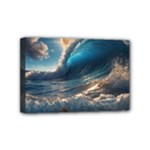 Ocean Sea Waves Mini Canvas 6  x 4  (Stretched)