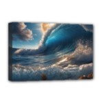 Ocean Sea Waves Deluxe Canvas 18  x 12  (Stretched)
